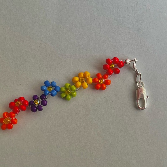 Rainbow Flower Charm Bracelet - Picture 3 of 5